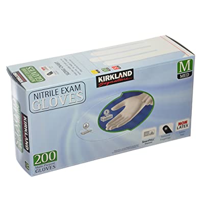 KIRKLAND SIGNATURE NITRILE EXAM GLOVES 200 ct MEDIUM